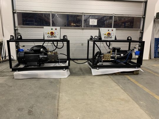 CLENA stationäre Hochdruckreiniger Sonderanlage Anlagenbau stationary high pressure washer custom system