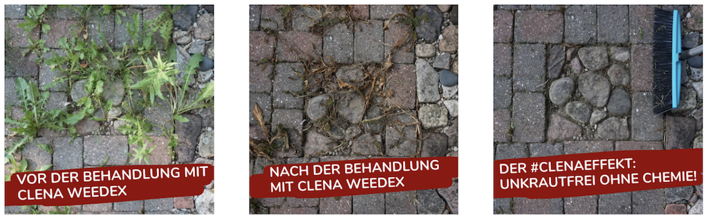 CLENA Solutions: Anwendung Weedex